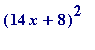 (14*x+8)^2